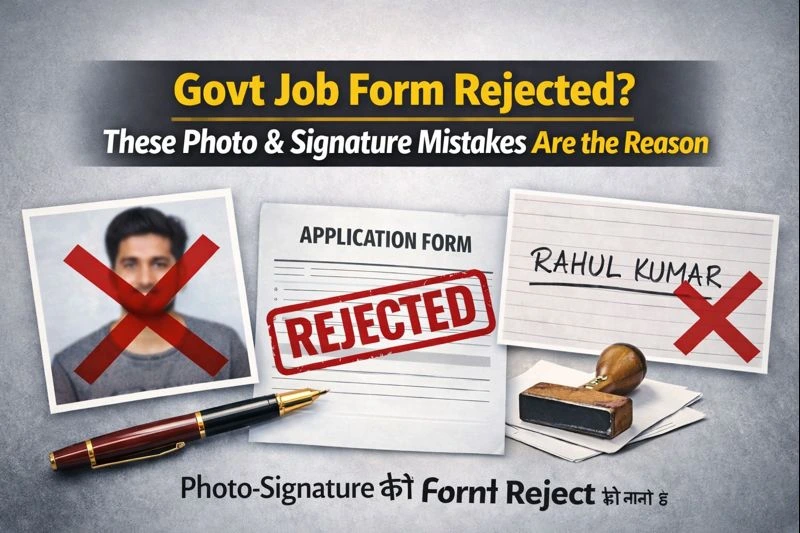 Govt Job Form Rejected? These Photo & Signature Mistakes Are the Reason