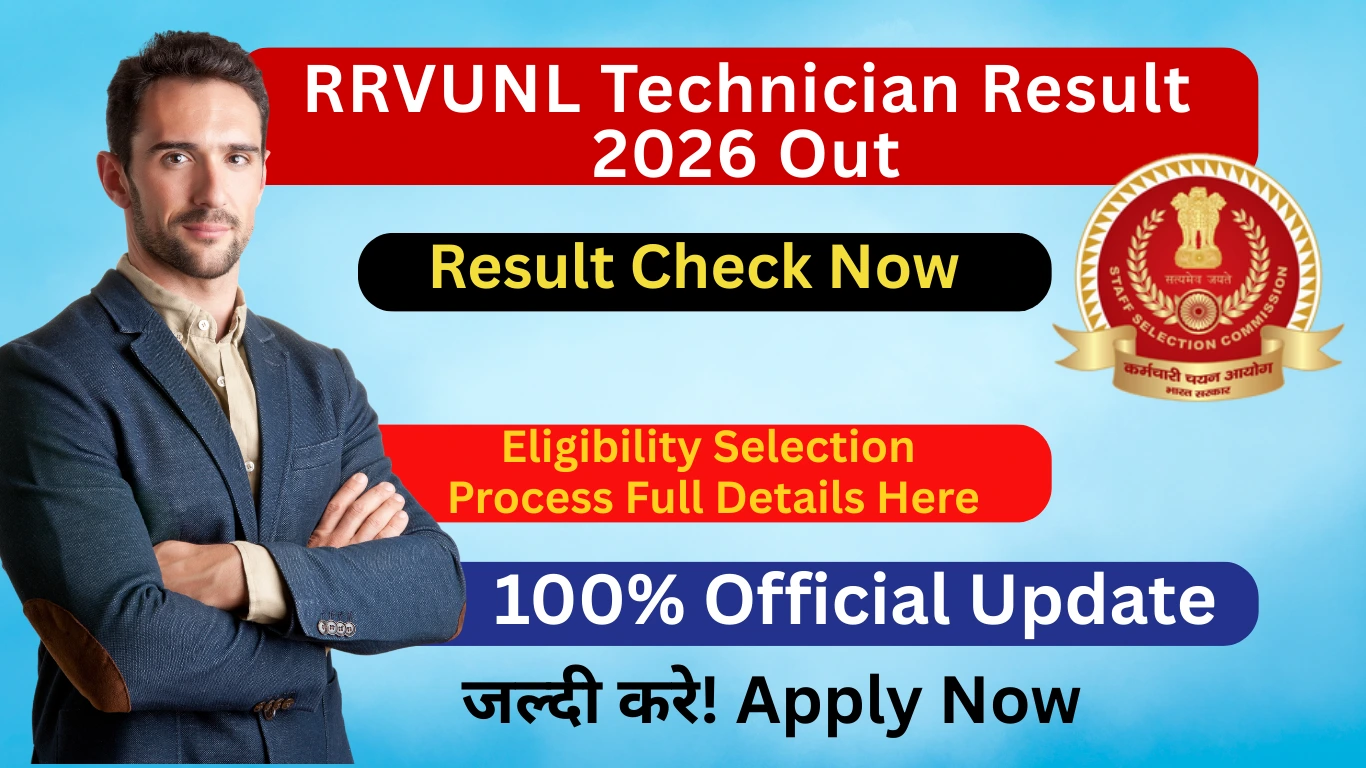 RRVUNL Technician Result 2026 Out: 2163 Posts Result Check Now